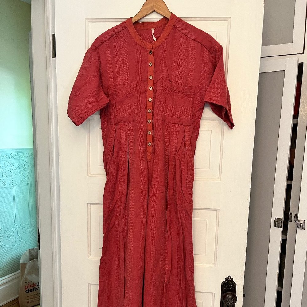 Free People boho jumpsuit size XS like-new condition